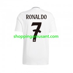 Maillot de Foot Real Madrid Cristiano Ronaldo 7 Homme Domicile 2024-2025 Manche Courte