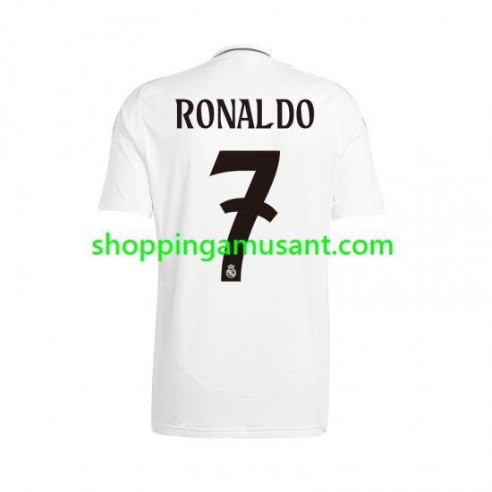 Maillot de Foot Real Madrid Cristiano Ronaldo 7 Homme Domicile 2024-2025 Manche Courte