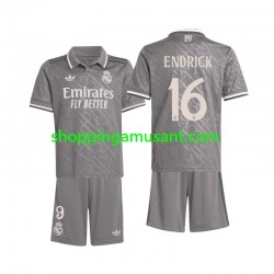 Maillot de Foot Real Madrid Endrick 16 Enfant Neutre 2024-2025 Manche Courte