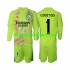 Maillot de Foot Real Madrid COURTOIS 1 Gardien Enfant 4ème 2024-2025 Manche Longue