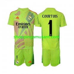 Maillot de Foot Real Madrid COURTOIS 1 Gardien Enfant 4ème 2024-2025 Manche Courte