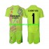 Maillot de Foot Real Madrid COURTOIS 1 Gardien Enfant 4ème 2024-2025 Manche Courte