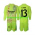 Maillot de Foot Real Madrid Lunin 13 Gardien Enfant 4ème 2024-2025 Manche Longue