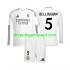 Maillot de Foot Real Madrid Jude Bellingham 5 Enfant Domicile 2024-2025 Manche Longue