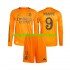 Maillot de Foot Real Madrid Mbappé 9 Enfant Extérieur 2024-2025 Manche Longue