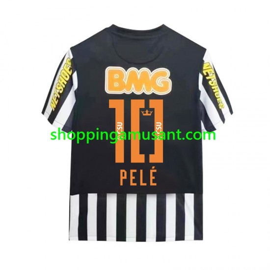 Maillot de Foot Santos PELE 10 -2012 Rétro Homme Extérieur 2011 Manche Courte