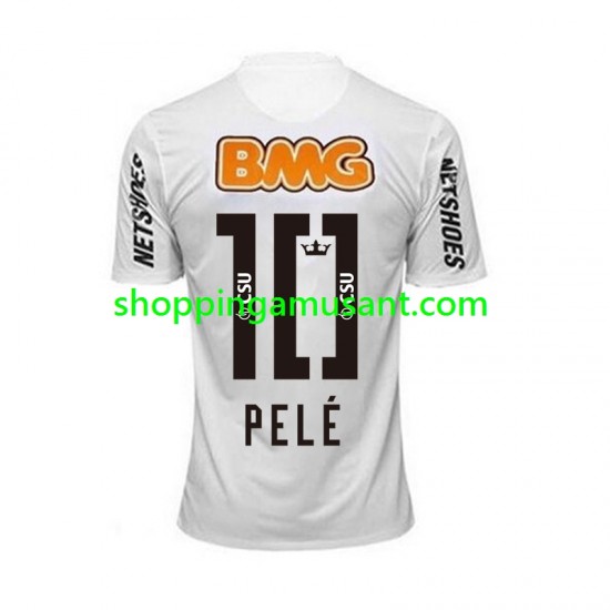 Maillot de Foot Santos PELE 10 -2012 Rétro Homme Domicile 2011 Manche Courte