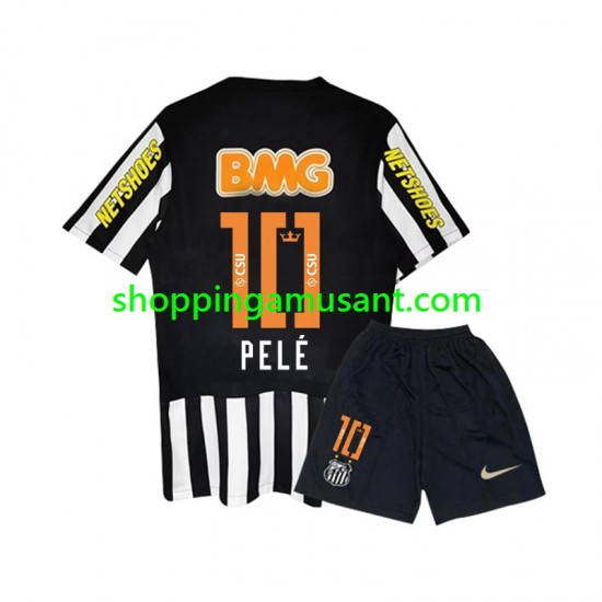 Maillot de Foot Santos PELE 10 -2012 Rétro Enfant Extérieur 2011 Manche Courte