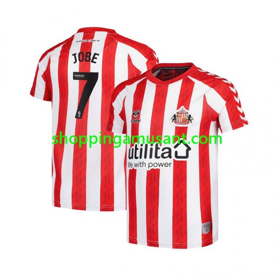 Maillot de Foot Sunderland Jobe Bellingham 7 Homme Domicile 2024-2025 Manche Courte