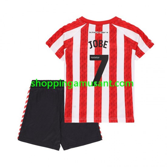 Maillot de Foot Sunderland Jobe Bellingham 7 Enfant Domicile 2024-2025 Manche Courte