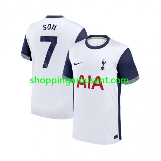 Maillot de Foot Tottenham Hotspur Son Heung-Min 7 Homme Domicile 2024-2025 Manche Courte
