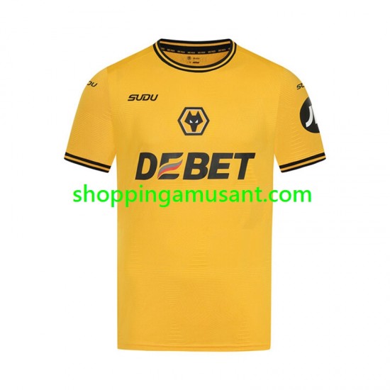 Maillot de Foot Wolverhampton Wanderers Homme Domicile 2024-2025 Manche Courte