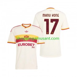 Maillot de Foot AS Rome Manu Kone 17 Homme Extérieur 2026-2027 Manche Courte