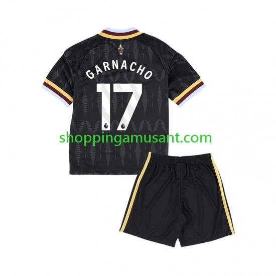 Maillot de Foot Aston Villa Alejandro Garnacho 17 Enfant Extérieur 2026-2027 Manche Courte
