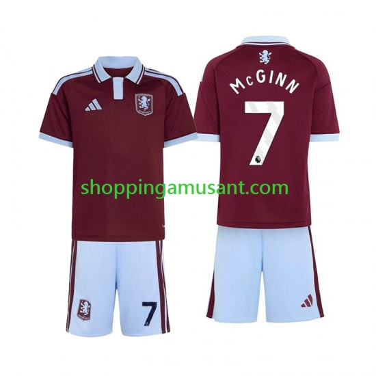 Maillot de Foot Aston Villa John McGinn 7 Enfant Domicile 2026-2027 Manche Courte