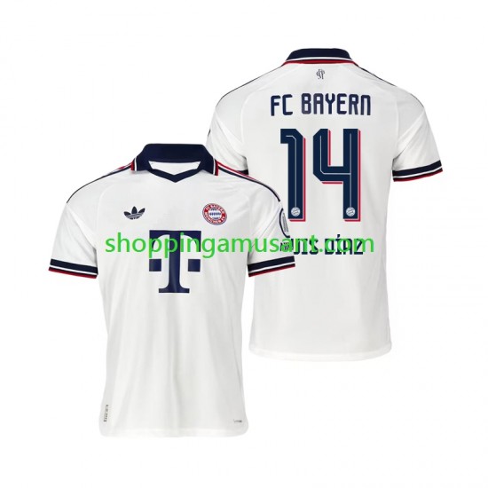 Maillot de Foot Bayern Munich Luis Diaz 14 Homme Extérieur 2026-2027 Manche Courte
