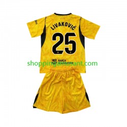 Maillot de Foot FC Barcelone Dominik Livakovic 25 Gardien Enfant 4ème 2026-2027 Manche Courte