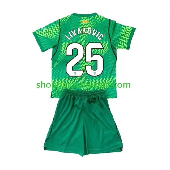 Maillot de Foot FC Barcelone Dominik Livakovic 25 Gardien Enfant Domicile 2026-2027 Manche Courte