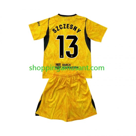 Maillot de Foot FC Barcelone Wojciech Szczesny 13 Gardien Enfant 4ème 2026-2027 Manche Courte