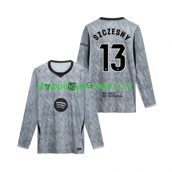 Maillot de Foot FC Barcelone Wojciech Szczesny 13 Gardien Homme Extérieur 2026-2027 Manche Longue