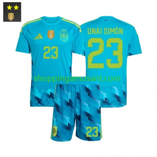 Maillot de Foot Espagne Unai Simon 23 Gardien Enfant Domicile 2026-2027 Manche Courte