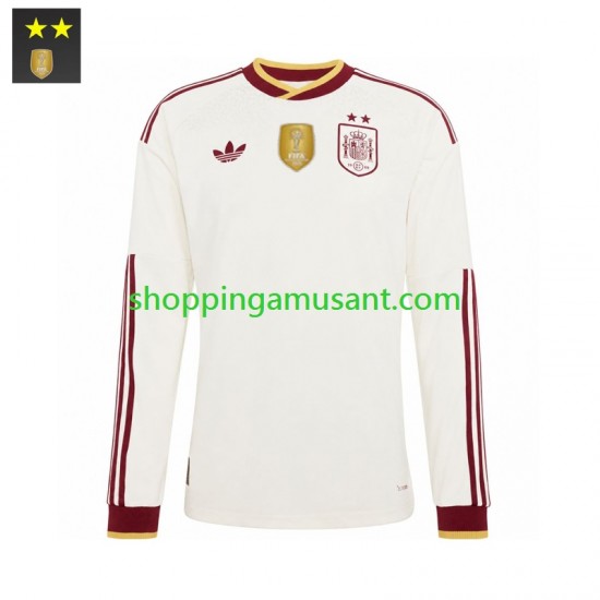 Maillot de Foot Espagne Homme Extérieur 2026-2027 Manche Longue