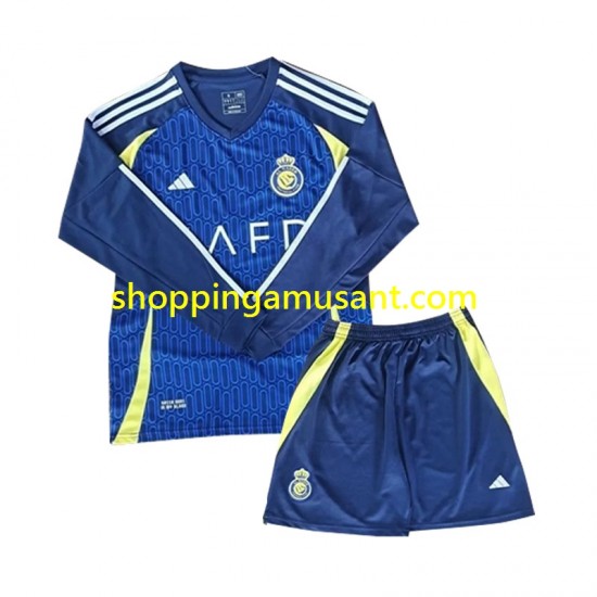 Maillot de Foot Al Nassr Enfant Extérieur 2024-2025 Manche Longue