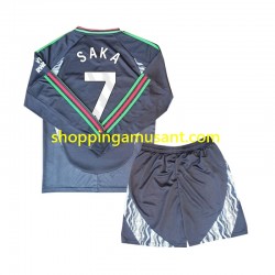 Maillot de Foot Arsenal Saka 7 Enfant Extérieur 2024-2025 Manche Longue