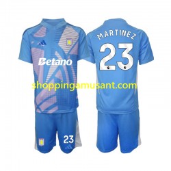 Maillot de Foot Aston Villa Emiliano Martinez 23 Gardien Enfant Neutre 2024-2025 Manche Courte