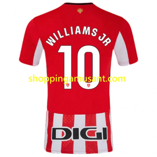 Maillot de Foot Athletic Bilbao Williams JR 10 Homme Domicile 2024-2025 Manche Courte