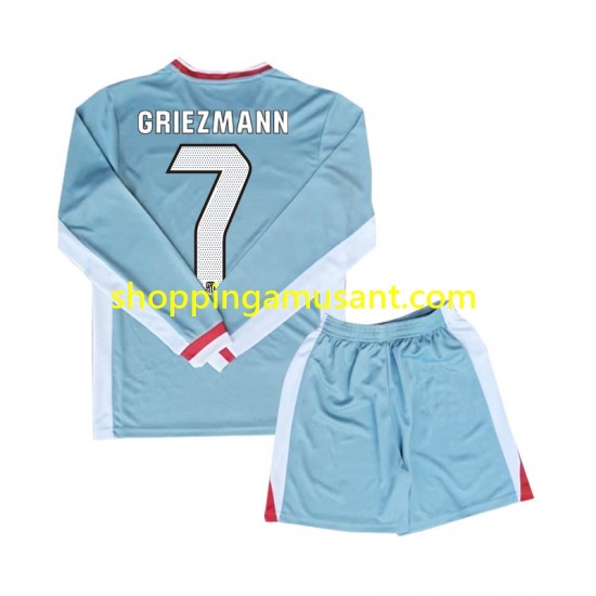 Maillot de Foot Atlético Madrid Antoine Griezmann 7 Enfant Extérieur 2024-2025 Manche Longue
