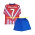Maillot de Foot Atlético Madrid Antoine Griezmann 7 Enfant Domicile 2024-2025 Manche Longue
