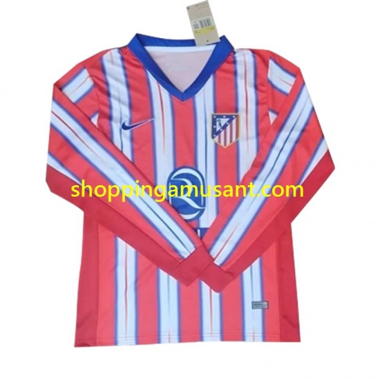 Maillot de Foot Atlético Madrid Homme Domicile 2024-2025 Manche Longue
