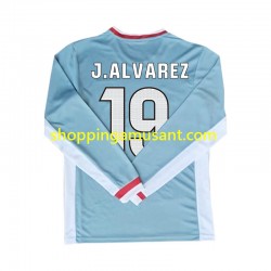 Maillot de Foot Atlético Madrid Julian Alvarez 19 Homme Extérieur 2024-2025 Manche Longue