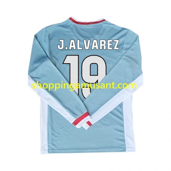 Maillot de Foot Atlético Madrid Julian Alvarez 19 Homme Extérieur 2024-2025 Manche Longue