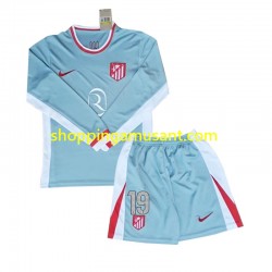 Maillot de Foot Atlético Madrid Julian Alvarez 19 Enfant Extérieur 2024-2025 Manche Longue