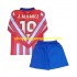 Maillot de Foot Atlético Madrid Julian Alvarez 19 Enfant Domicile 2024-2025 Manche Longue