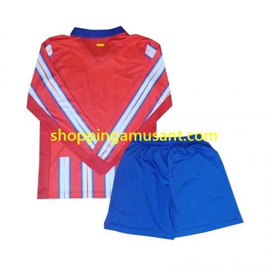 Maillot de Foot Atlético Madrid Enfant Domicile 2024-2025 Manche Longue