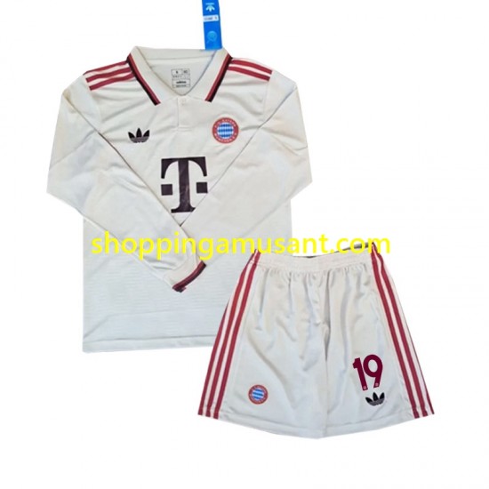 Maillot de Foot Bayern Munich Davies 19 Enfant Neutre 2024-2025 Manche Longue