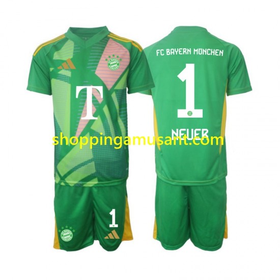 Maillot de Foot Bayern Munich Manuel Neuer 1 Gardien Enfant 4ème 2024-2025 Manche Courte