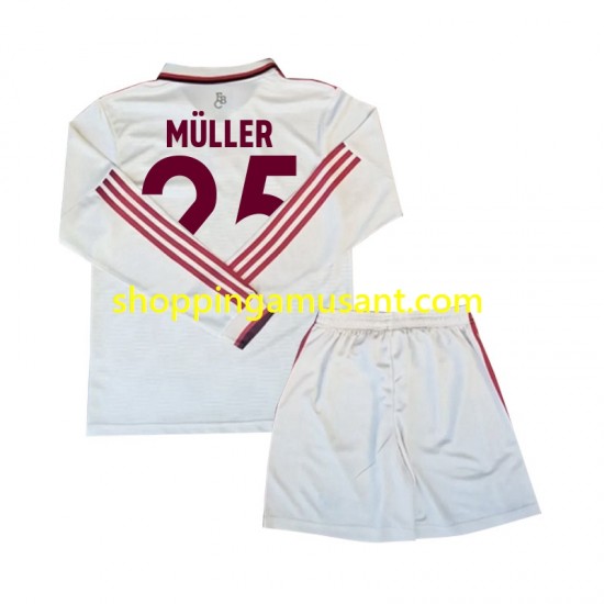 Maillot de Foot Bayern Munich Muller 25 Enfant Neutre 2024-2025 Manche Longue