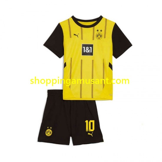 Maillot de Foot Borussia Dortmund Julian Brandt 10 Enfant Domicile 2024-2025 Manche Courte