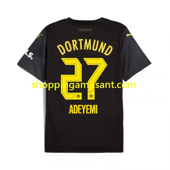 Maillot de Foot Borussia Dortmund Karim Adeyemi 27 Homme Extérieur 2024-2025 Manche Courte