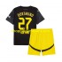 Maillot de Foot Borussia Dortmund Karim Adeyemi 27 Enfant Extérieur 2024-2025 Manche Courte
