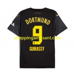 Maillot de Foot Borussia Dortmund Serhou Guirassy 9 Homme Extérieur 2024-2025 Manche Courte