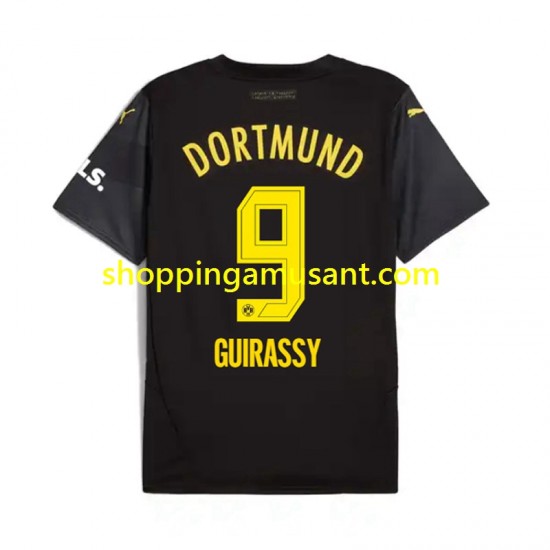 Maillot de Foot Borussia Dortmund Serhou Guirassy 9 Homme Extérieur 2024-2025 Manche Courte