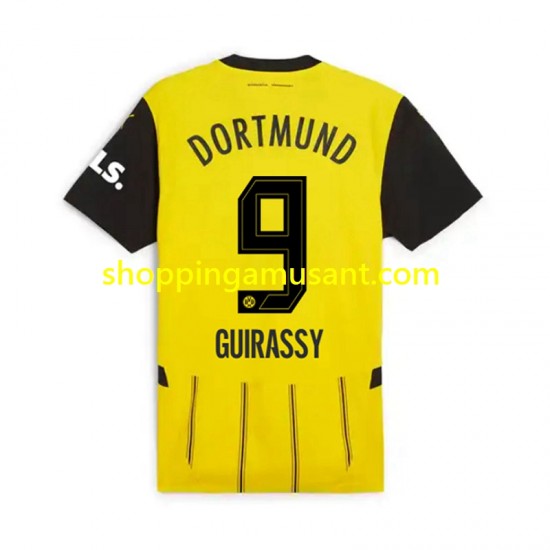 Maillot de Foot Borussia Dortmund Serhou Guirassy 9 Homme Domicile 2024-2025 Manche Courte