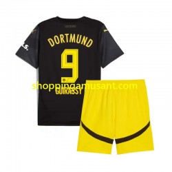 Maillot de Foot Borussia Dortmund Serhou Guirassy 9 Enfant Extérieur 2024-2025 Manche Courte