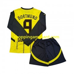 Maillot de Foot Borussia Dortmund Serhou Guirassy 9 Enfant Domicile 2024-2025 Manche Longue