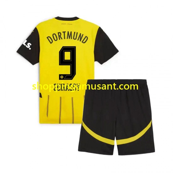 Maillot de Foot Borussia Dortmund Serhou Guirassy 9 Enfant Domicile 2024-2025 Manche Courte